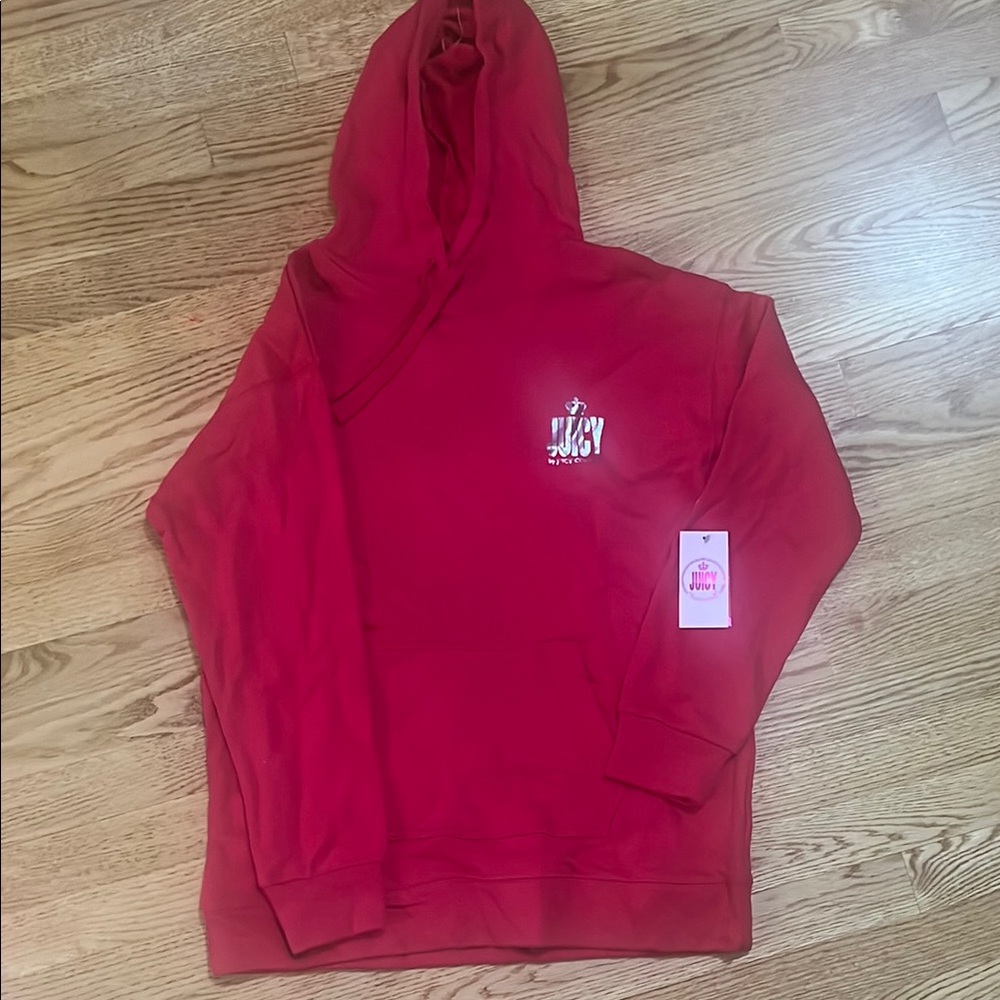 Juicy Couture Men's Vibrant Red Hoodie